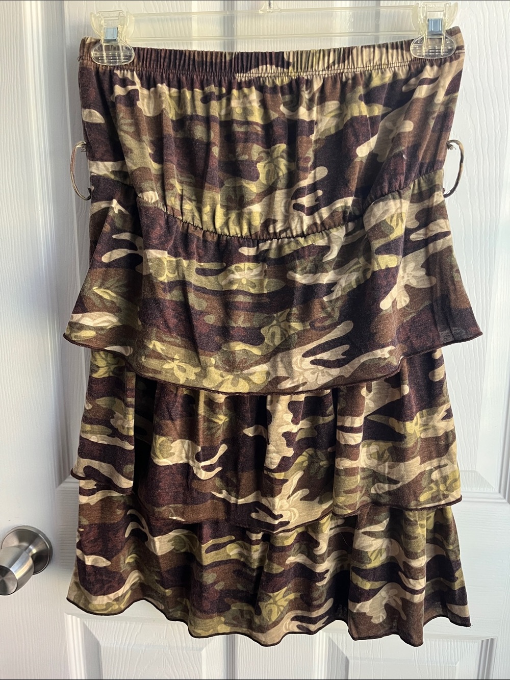 Vintage Chesley Ruffle Animal Print Skirt Size Medium